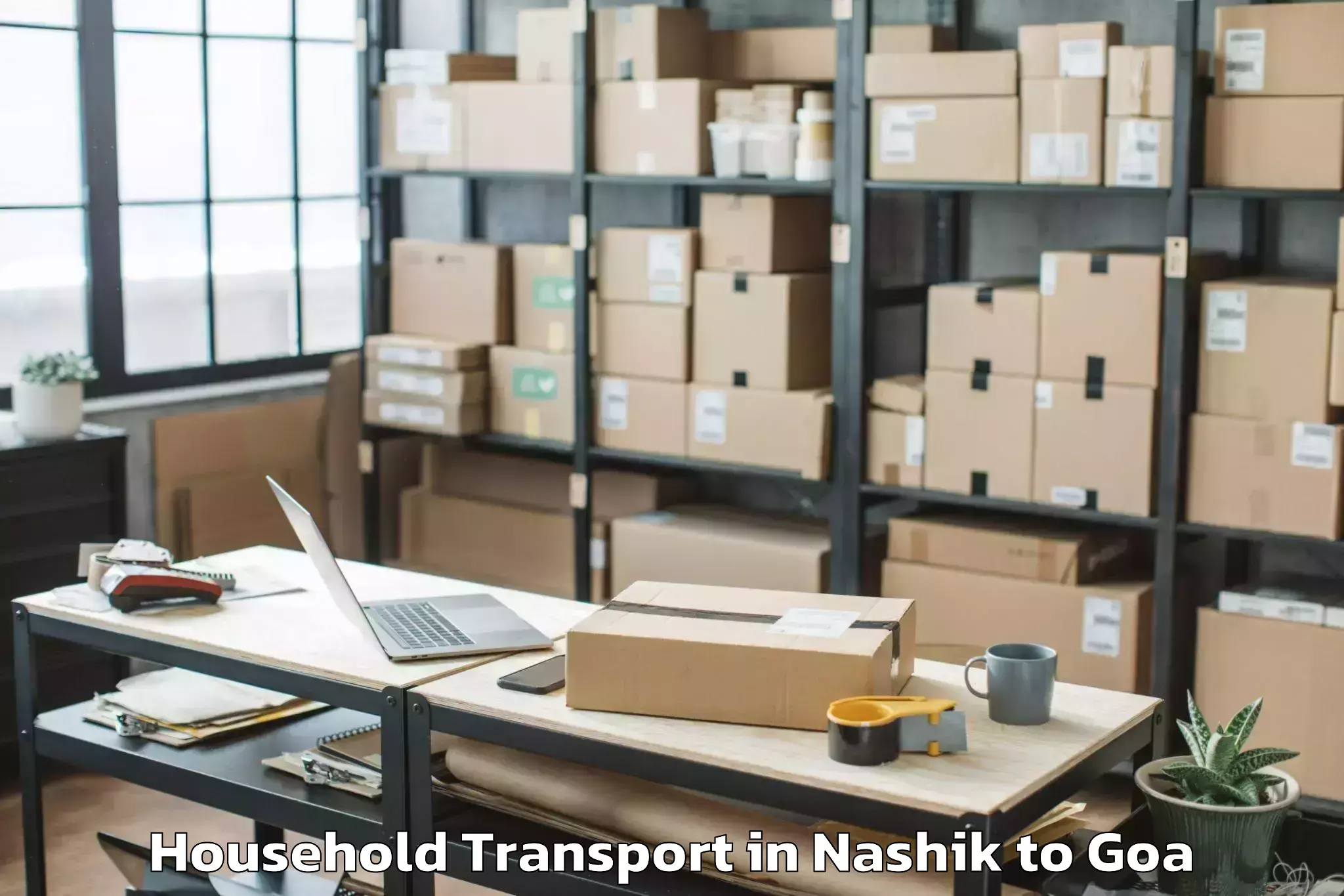 Reliable Nashik to Goa University Taleigao Household Transport